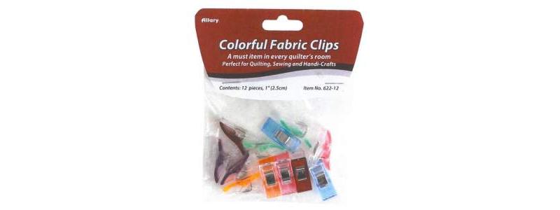 Colorful Fabric Clips - BACK IN STOCK